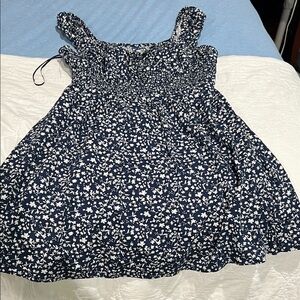 Floral Navy Blue womens Dress